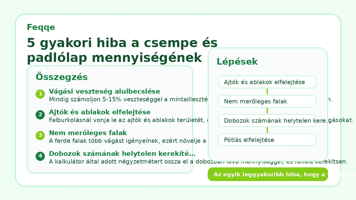 5 gyakori hiba a csempe és padlólap mennyiségének tervezésekor