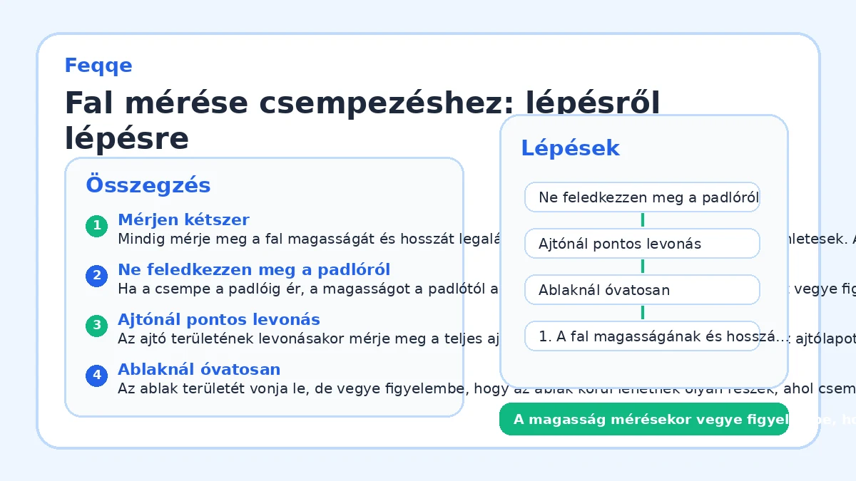 Fal mérése csempezéshez: lépésről lépésre