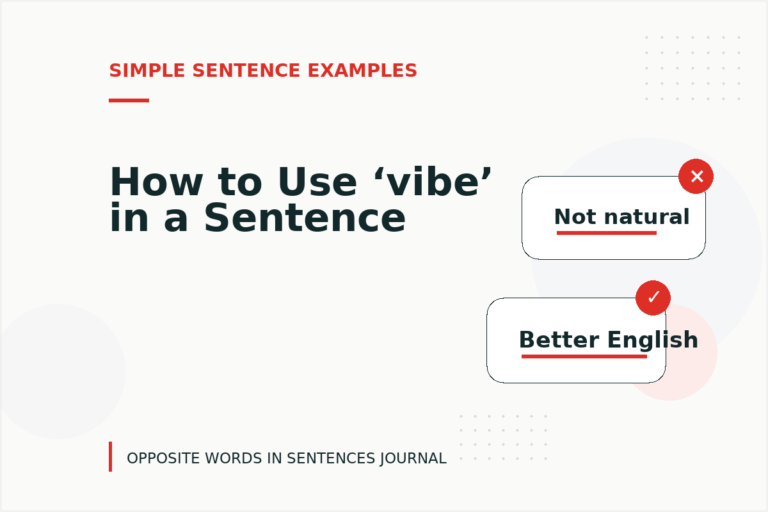 How to Use ‘vibe’ in a Sentence