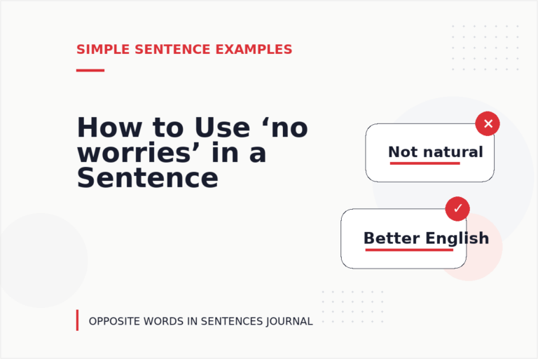How to Use ‘no worries’ in a Sentence How to Use ‘no worries’ in a Sentence