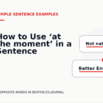 How to Use ‘at the moment’ in a Sentence