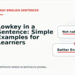 Lowkey in a Sentence: Simple Examples for Learners