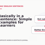 Basically in a Sentence: Simple Examples for Learners