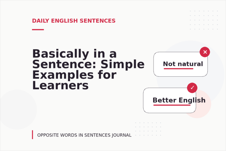 Basically in a Sentence: Simple Examples for Learners