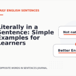 Literally in a Sentence: Simple Examples for Learners