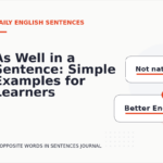 As Well in a Sentence: Simple Examples for Learners