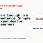 Fair Enough in a Sentence: Simple Examples for Learners