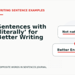 Sentences with ‘literally’ for Better Writing