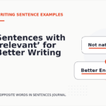 Sentences with ‘relevant’ for Better Writing