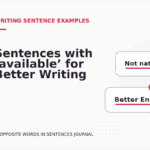 Sentences with ‘available’ for Better Writing