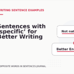 Sentences with ‘specific’ for Better Writing