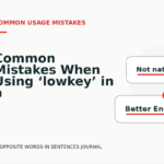 Common Mistakes When Using ‘lowkey’ in a Sentence