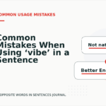 Common Mistakes When Using ‘vibe’ in a Sentence