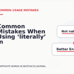 Common Mistakes When Using ‘literally’ in a Sentence