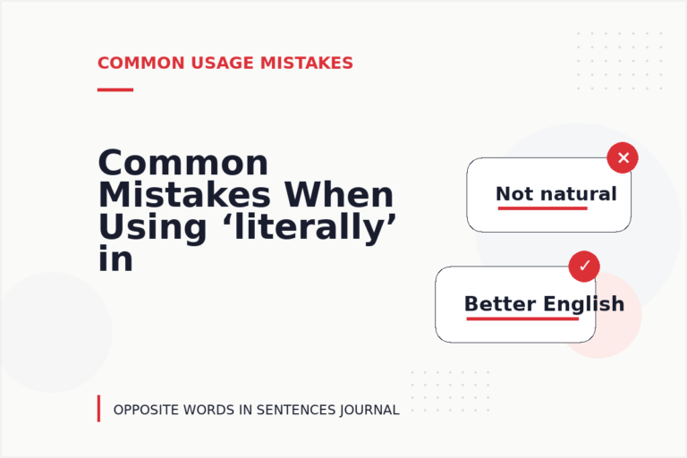 Common Mistakes When Using ‘literally’ in a Sentence Common Mistakes When Using ‘literally’ in a Sentence
