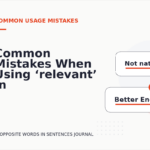 Common Mistakes When Using ‘relevant’ in a Sentence