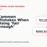 Common Mistakes When Using ‘fair enough’ in a Sentence