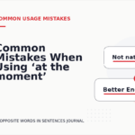 Common Mistakes When Using ‘at the moment’ in a Sentence